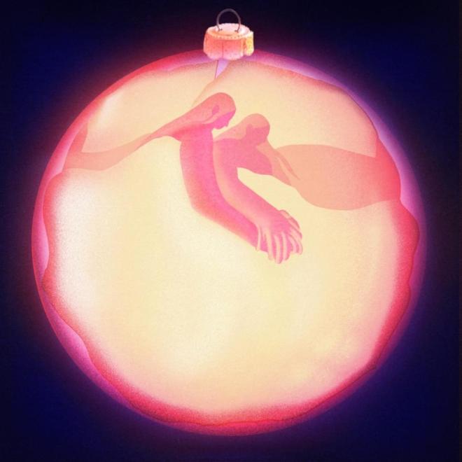 girl in red - two queens in a king sized bed